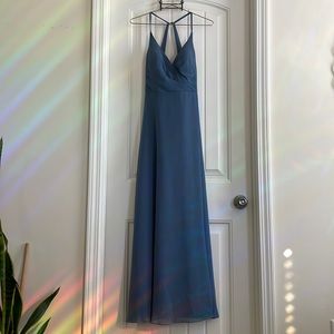 Elegant Blue Women's Dress
